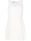 Giambattista Valli Sleeveless Lace Mini Dress In 白色