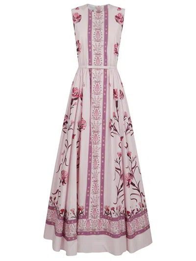 GIAMBATTISTA VALLI GIAMBATTISTA VALLI SLEEVELESS MAXI DRESS WITH INTRICATE FLORAL PATTERNS