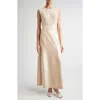 Giambattista Valli Sleeveless Sequin Gown In Neutral