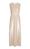 Giambattista Valli Sleeveless Sequined Maxi Dress In Neutral