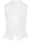 Giambattista Valli Sleeveless Top In White