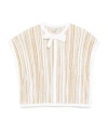 Giambattista Valli Striped Lurex Top In Multi