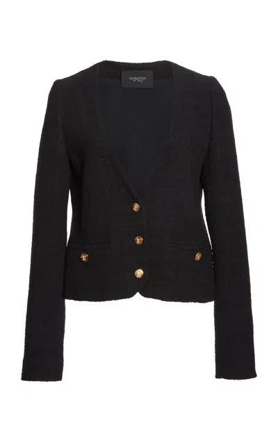 Giambattista Valli Tailored Boucle Jacket In Black