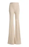 Giambattista Valli Textured Bouclé Flared Pants In Ivory
