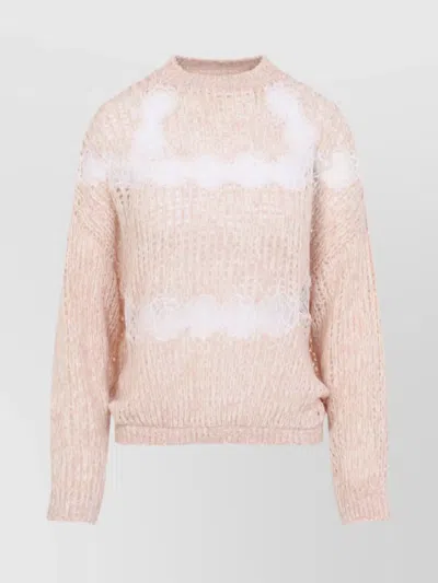GIAMBATTISTA VALLI TEXTURED KNIT LONG SLEEVE TOP