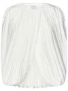 Giambattista Valli Pleated Blouse In White