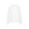 Giambattista Valli Long-sleeved Blouse In Silk Blend In White