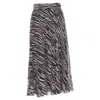Giambattista Valli Tropical Pattern Silk Midi Skirt In Red