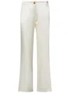Giambattista Valli Gold-tone Buttons Trousers In White