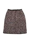 Giambattista Valli Tweed Midi Skirt In Multicolor Polyamide In Multi