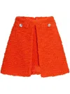Giambattista Valli Tweed Mini Skirt In Orange