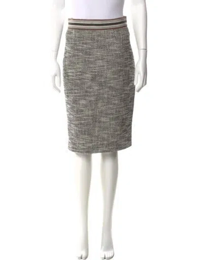 Pre-owned Giambattista Valli Tweed Pattern Knee-length Skirt