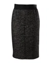 Giambattista Valli Tweed Pencil Skirt In Grey Linen In Grey