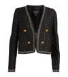 Giambattista Valli Bouclé Sequin-embellished Jacket In Multi