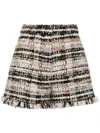 Giambattista Valli Tweed Shorts In White
