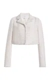 Giambattista Valli Tweed Sorbet Jacket In White
