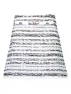 Giambattista Valli Tweed Striped Mini Skirt In Multi