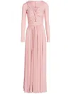 Giambattista Valli Twist-front Jersey Maxi Dress In Pink