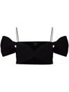 Giambattista Valli Twisted Off-shoulder Bandeau Top In Black