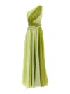 Giambattista Valli One-shoulder Silk Maxi Dress With Torch Detail