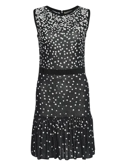 Pre-owned Giambattista Valli Vintage  Polka-dot Mini Dress