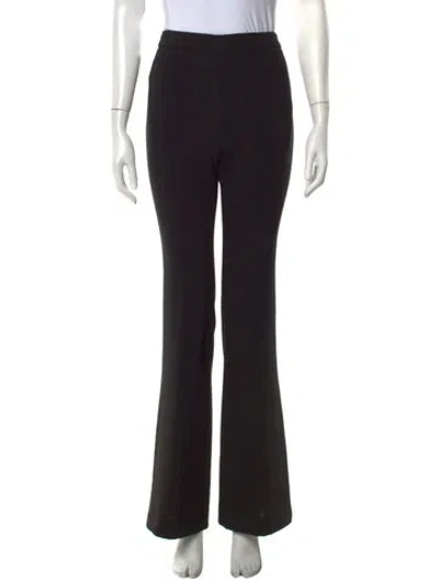 Pre-owned Giambattista Valli Virgin Wool Flared Pants In Black