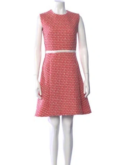Pre-owned Giambattista Valli Virgin Wool Mini Dress In Pink