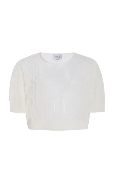 Giambattista Valli Viscose Knit Top In White