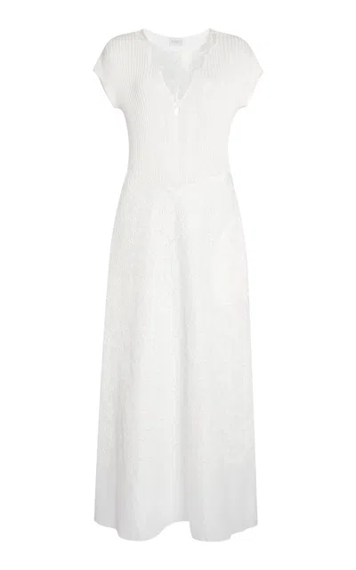 Giambattista Valli Viscose-mix Knit Maxi Dress In White