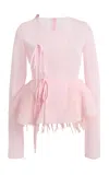 Giambattista Valli Voile Blouse In Pink