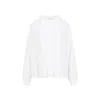 Giambattista Valli High Neck Acrylic-silk Blend Shirt With Pleating