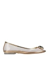 Giambattista Valli Woman Ballet Flats Transparent Size 11 Leather, Synthetisches Material In Transparent