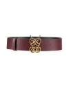 Giambattista Valli Woman Belt Burgundy Size 28 Leather In Brown