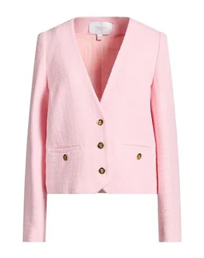 Giambattista Valli Woman Blazer Pink Size 2 Virgin Wool, Polyamide