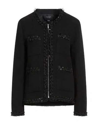 Giambattista Valli Woman Jacket Black Size 14 Wool, Polyamide