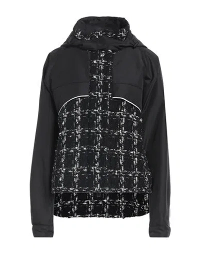 Giambattista Valli Woman Jacket Black Size 2 Polyester, Wool, Cotton, Polyamide, Acrylic