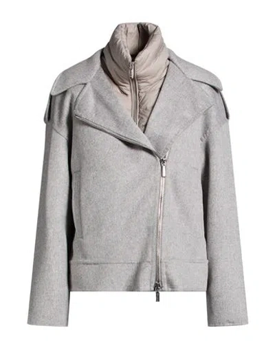 Giambattista Valli Woman Jacket Grey Size 6 Wool, Cashmere In Gray
