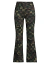 Giambattista Valli Woman Jeans Military Green Size 10 Cotton In Green