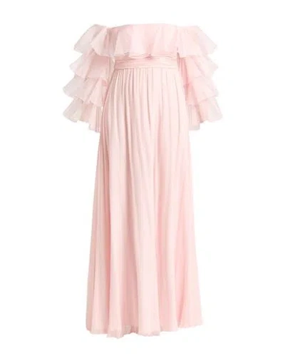 Giambattista Valli Woman Maxi Dress Light Pink Size 8 Silk, Polyester