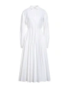Giambattista Valli Woman Maxi Dress White Size 8 Cotton, Viscose In White