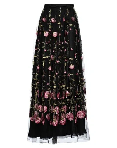 Giambattista Valli Woman Maxi Skirt Black Size 4 Polyester, Polyamide