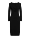 Giambattista Valli Woman Midi Dress Black Size 6 Viscose, Polyester In Black