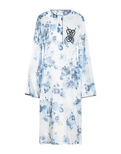 Giambattista Valli Woman Midi Dress Blue Size 12 Cotton