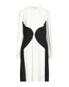 Giambattista Valli Woman Midi Dress Off White Size 12 Viscose In White