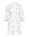 Giambattista Valli Woman Mini Dress White Size 4 Cotton In Neutral