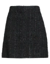 Giambattista Valli Woman Mini Skirt Black Size 6 Cotton, Polyamide