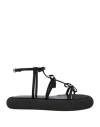 Giambattista Valli Bow-embellished Flatform Sandals In Black
