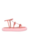 Giambattista Valli Bow-embellished Platform Sandals In Red