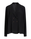 Giambattista Valli Woman Shirt Black Size 10 Acetate, Silk In Black