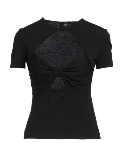 Giambattista Valli Woman Sweater Black Size 4 Viscose, Polyester